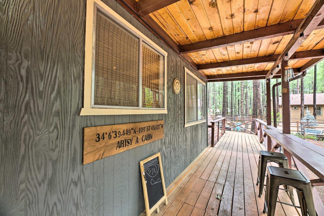 A-Frame Pinetop Lakeside Cabin Under The Pines!别墅 外观 照片